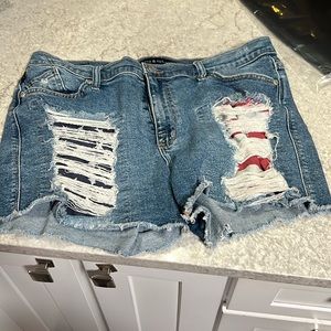 Rock & Republic American Flag Jean Shorts